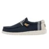 Wally Break Stitch - Navy -Heydude 110792568 WALLYLINEN NATURALNAVY 1