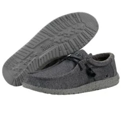 Wally Stretch - Steel 10 Wally Stretch - Steel -Heydude 111163200 WALLY L STRETCH STEEL NEWLOGO 03