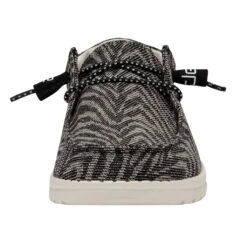 Wendy Woven - Zebra Black Stripe -Heydude 121414740 WENDY ZEBRA BLACK STRIPE LEFT 4