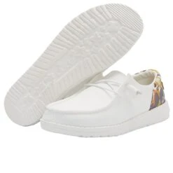 Wendy Funk Chambray - White -Heydude 121930123 WENDY FUNK CHAMBRAY WHITE 03 1b4d5db5 7609 47eb b8ef 2f5317cd3d22