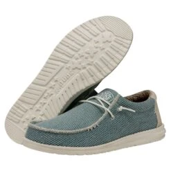 Wally Braided - Aqua -Heydude 40003 449 WALLYBRAIDED AQUA PAIRBOTTOM