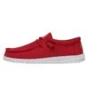 Wally Slub Canvas - Red -Heydude 40009 610 WALLYSLUBCANVAS RED LEFTSIDE