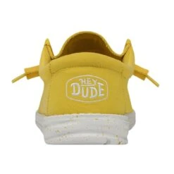 Wally Slub Canvas - Empire Yellow -Heydude 40009 76I WALLYSLUBCANVAS EMPIREYELLOW LEFTBACK