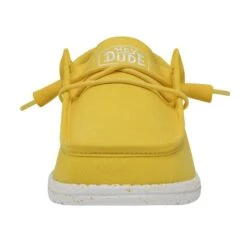 Wally Slub Canvas - Empire Yellow -Heydude 40009 76I WALLYSLUBCANVAS EMPIREYELLOW LEFTFRONT