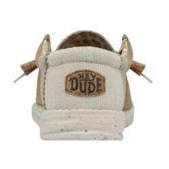 Wally Break Stitch - Ocra -Heydude 40015 76F WALLYBREAKSTITCH OCRA LEFTBACK