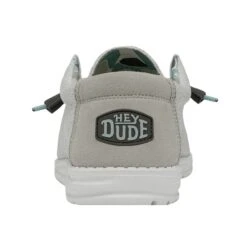 Wally Sox Triple Needle - Star White -Heydude 40020 1KZ WALLYSOXTRIPLENEEDLE STARWHITE LEFTBACK