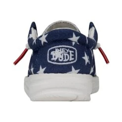 Wally Toddler Patriotic - American Flag 12 Wally Toddler Patriotic - American Flag -Heydude 40031 9CW WALLYTODDLERPATRIOTIC AMERICANFLAG LEFTBACK