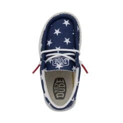 Wally Toddler Patriotic - American Flag 13 Wally Toddler Patriotic - American Flag -Heydude 40031 9CW WALLYTODDLERPATRIOTIC AMERICANFLAG LEFTTOP