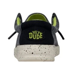 Wally Toddler Stretch - Navy Speckle -Heydude 40035 4MP WALLYTODDLERSTRETCH NAVYSPECKLE LEFTBACK