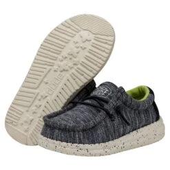 Wally Toddler Stretch - Navy Speckle -Heydude 40035 4MP WALLYTODDLERSTRETCH NAVYSPECKLE PAIRBOTTOM