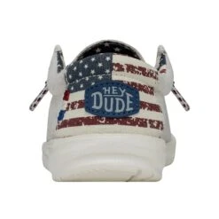 Wally Youth - Off White Patriotic -Heydude 40040 1K1 WALLYYOUTH OFFWHITEPATRIOTIC LEFTBACK