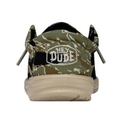 Wally Youth Camouflage - Tiger Stripe Camo -Heydude 40042 9CJ WALLYYOUTHCAMOUFLAGE TIGERSTRIPECAMO LEFTBACK