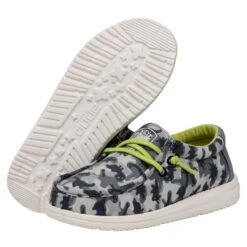 Wally Youth Camodino - Blue -Heydude 40043 425 WALLYYOUTHCAMODINO BLUE PAIRBOTTOM