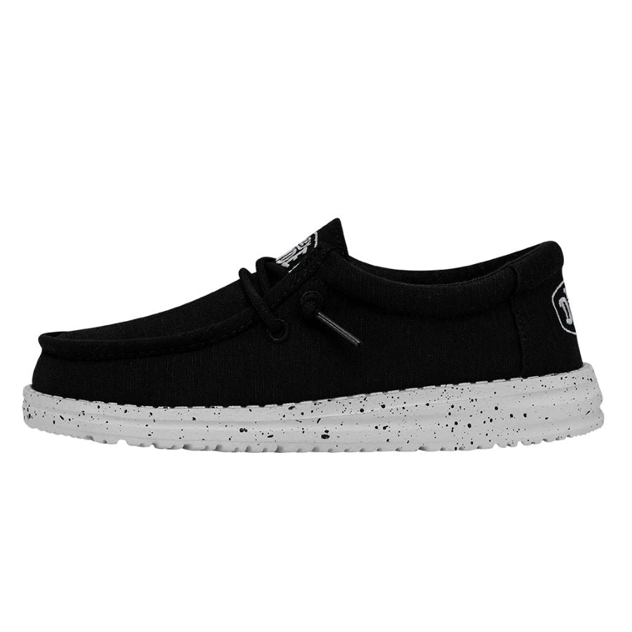 Wally Youth Slub Canvas - Black 2 Wally Youth Slub Canvas - Black