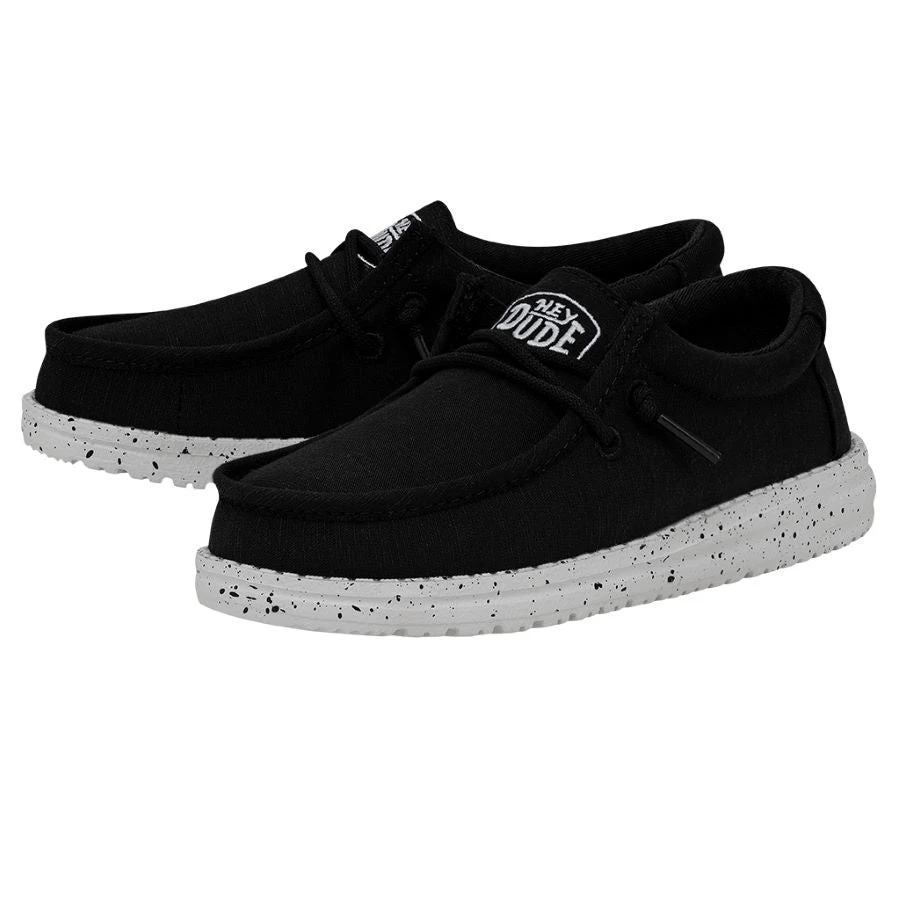 Wally Youth Slub Canvas - Black 3 Wally Youth Slub Canvas - Black - Image 2