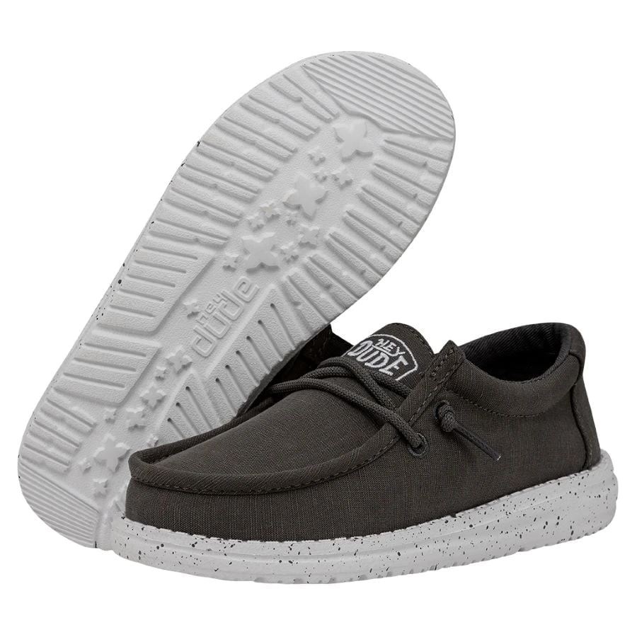 Wally Youth Slub Canvas - Dark Grey 5 Wally Youth Slub Canvas - Dark Grey - Image 3
