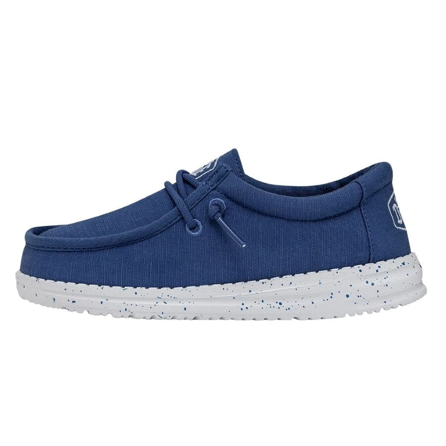 Wally Youth Slub Canvas - True Blue 3 Wally Youth Slub Canvas - True Blue