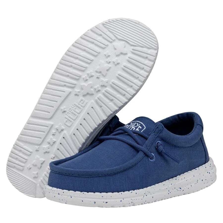 Wally Youth Slub Canvas - True Blue 5 Wally Youth Slub Canvas - True Blue - Image 3