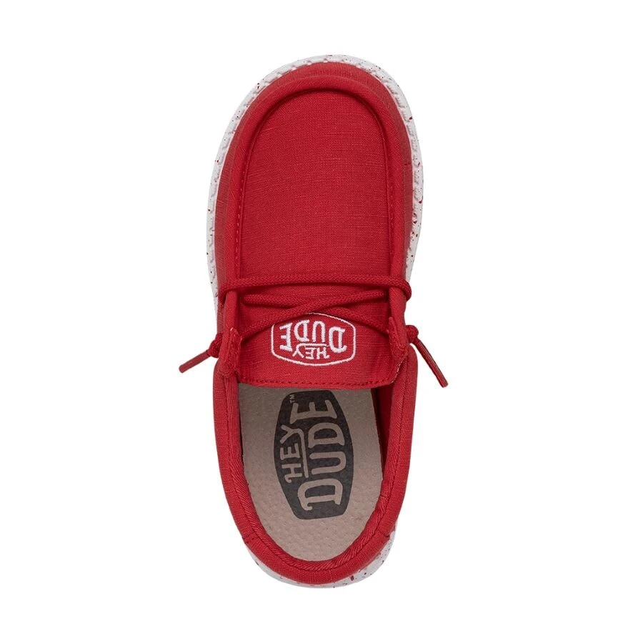 Wally Youth Slub Canvas - Red 8 Wally Youth Slub Canvas - Red - Image 6