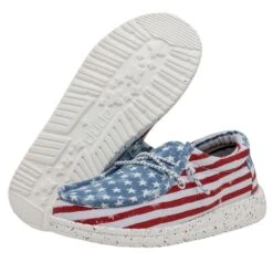 Wally Youth Patriotic - Stars And Stripes -Heydude 40046 9C8 WALLYYOUTHPATRIOTIC STARSANDSTRIPES PAIRBOTTOM