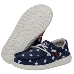 Wally Youth Patriotic - American Flag 10 Wally Youth Patriotic - American Flag -Heydude 40046 9CW WALLYYOUTHPATRIOTIC AMERICANFLAG PAIRBOTTOM