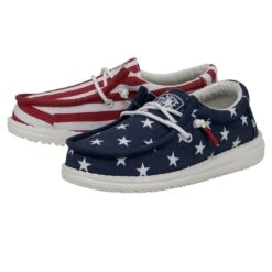 New Release -Heydude 40046 9CW WALLYYOUTHPATRIOTIC AMERICANFLAG PAIRSIDE