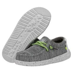 Wally Youth Sox - Stone White 10 Wally Youth Sox - Stone White -Heydude 40049 1KA WALLYYOUTHSOX STONEWHITE PAIRBOTTOM