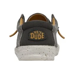 Wally Youth Stretch - Taupe -Heydude 40050 214 WALLY YOUTH STRETCH TAUPE LEFT 5