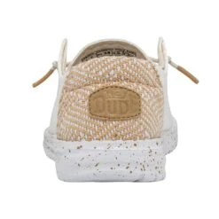 Wendy Chambray - White Sand -Heydude 40059 1KJ WENDY CHAMBRAY WOVEN WHITE SAND LEFT 5