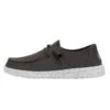 Wendy Slub Canvas - Dark Grey -Heydude 40063 029 WENDY SLUB CANVAS DARK GREY LEFT 1
