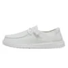 Wendy Slub Canvas - White -Heydude 40063 100 WENDY SLUB CANVAS WHITE LEFT 1