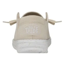 Wendy Slub Canvas - Natural 12 Wendy Slub Canvas - Natural -Heydude 40063 106 WENDYSLUBCANVAS NATURAL LEFTBACK