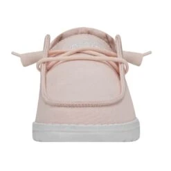 Wendy Slub Canvas - Pink -Heydude 40063 680 WENDYSLUBCANVAS PINK LEFTFRONT