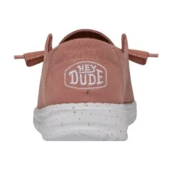 Wendy Slub Canvas - Terracotta -Heydude 40063 6VE WENDYSLUBCANVAS TERRACOTTA LEFTBACK