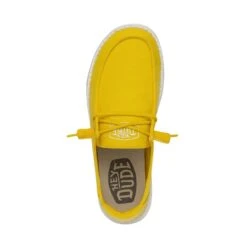 Wendy Slub Canvas - Empire Yellow -Heydude 40063 76I WENDYSLUBCANVAS EMPIREYELLOW LEFTTOP