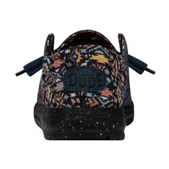 Wendy Funk Slub Blanket - Midnight Rain 12 Wendy Funk Slub Blanket - Midnight Rain -Heydude 40066 4MK WENDYFUNKSLUBBLANKET MIDNIGHTRAIN LEFTBACK