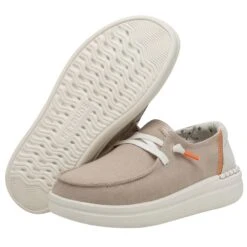 Wendy Rise Chambray - Sandshell -Heydude 40074 2YU WENDY RISE CHAMBRAY SANDSHELL LEFT 3