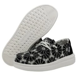 Wendy Rise Eyelet - Black -Heydude 40075 001 WENDY RISE EYELET BLACK LEFT 3