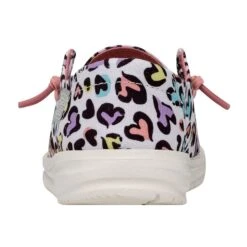 Wendy Youth - White Leopard -Heydude 40106 9CF WENDYYOUTHCAT WHITELEOPARD LEFTBACK