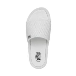 Chandler Knit - White Silver 13 Chandler Knit - White Silver -Heydude 40114 1LD CHANDLERKNIT WHITESILVER LEFTTOP