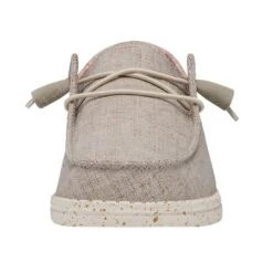 Wendy Chambray Wide - White Nut 11 Wendy Chambray Wide - White Nut -Heydude 40151 2BK WENDYCHAMBRAYWIDE WHITENUT LEFTFRONT