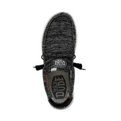 Wally Sox Stitch Wide - Black White -Heydude 40161 0YH WALLYSOXSTITCH BLACKWHITE LEFTTOP 1