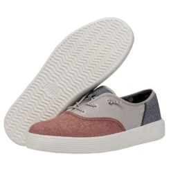 Conway Craft - Red White Blue -Heydude 40179 6WM CONWAYMCRAFTLINEN REDWHITEBLUE PAIRBOTTOM