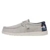 Wally Texas Canvas - Off White 2 Wally Texas Canvas - Off White -Heydude 40380 1LB WALLYTEXASCANVAS OFFWHITE LEFTSIDE