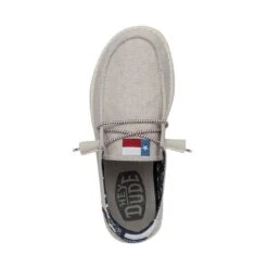 Wendy Texas Canvas - Off White 13 Wendy Texas Canvas - Off White -Heydude 40381 1LB WENDYTEXASCANVAS OFFWHITE LEFTTOP