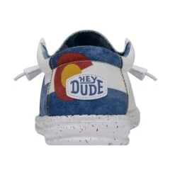 Wally Colorado Watercolor - White -Heydude 40382 100 WALLYCOLORADOWATERCOLOR WHITE LEFTBACK