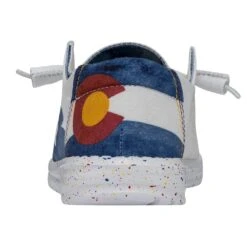 Wendy Colorado Watercolor - White -Heydude 40383 100 WENDY COLORADOWATERCOLORWHITE LEFTBACK