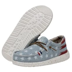 Wally Youth Americana - Denim Star -Heydude 40479 4NR WALLYAMERICANAYOUTH DENIMSTAR PAIRBOTTOM