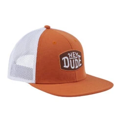 Trucker Cap - Orange -Heydude 41004 810 TruckerHat Orange Side