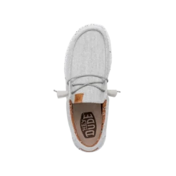 Wally Washed Canvas - Light Grey -Heydude FW23 M 40296 007 WALLY WASHED CANVAS LIGHT GREY LEFT TOP